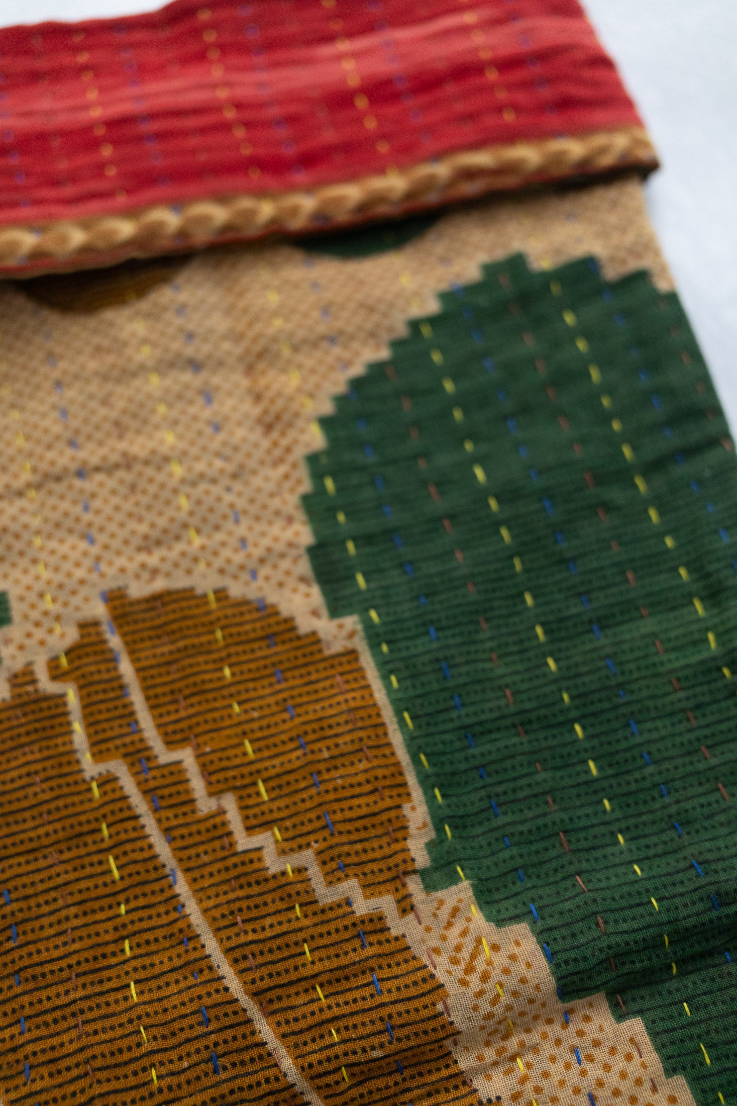 Kantha Holiday Stocking — Cotton No. 40