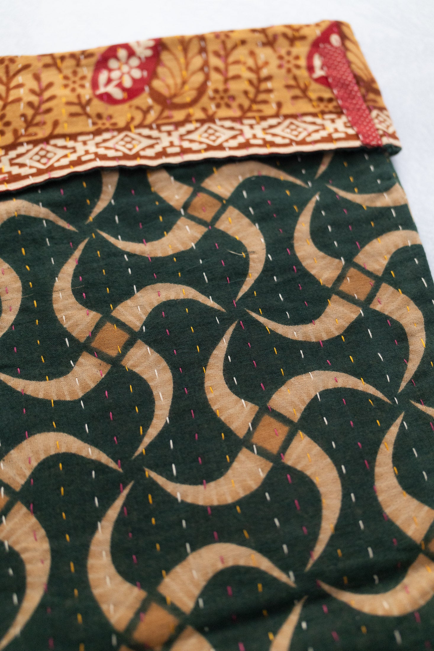 Kantha Holiday Stocking — Cotton No. 41