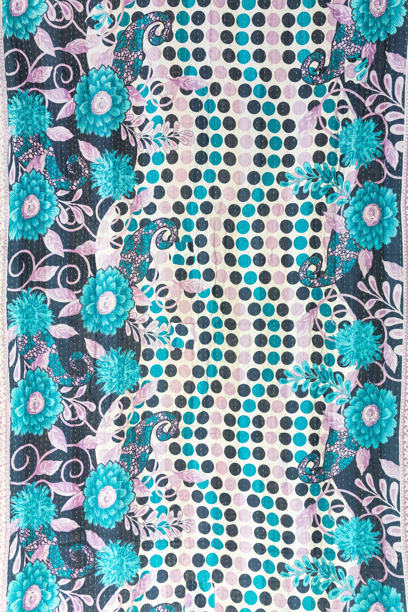 Courage Kantha Throw Blanket