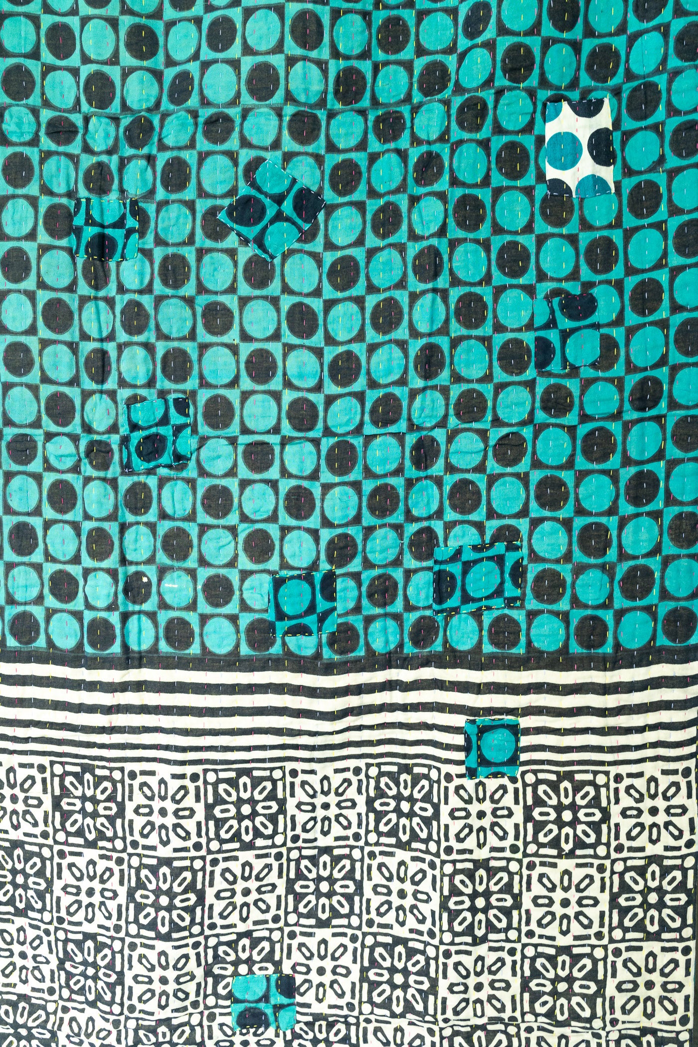 Courage Kantha Throw Blanket