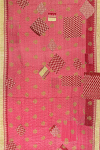 Courage Kantha Throw Blanket