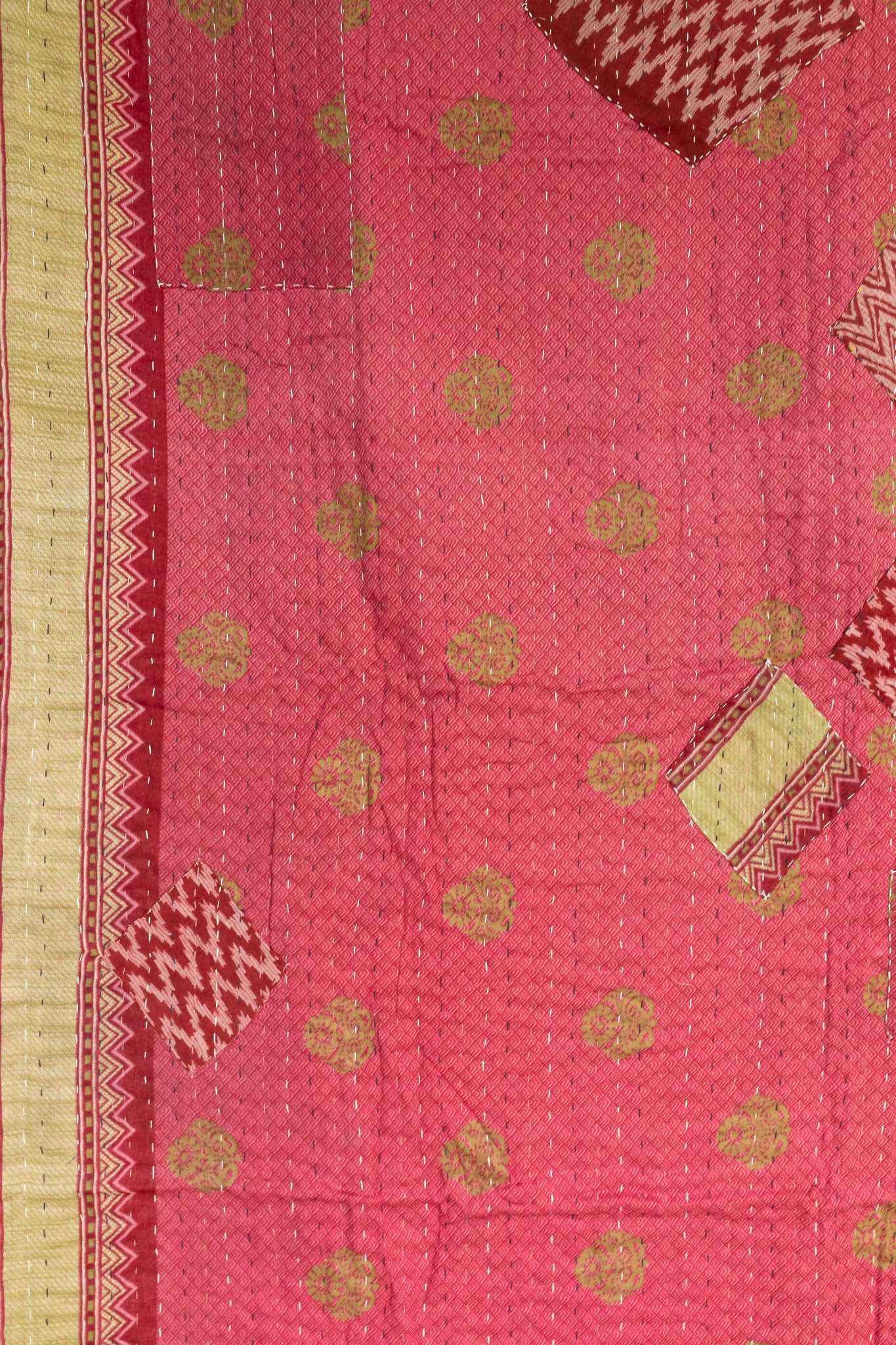 Courage Kantha Throw Blanket