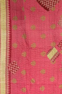Courage Kantha Throw Blanket