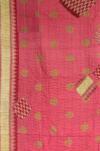 Courage Kantha Throw Blanket