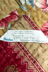 Courage Kantha Throw Blanket