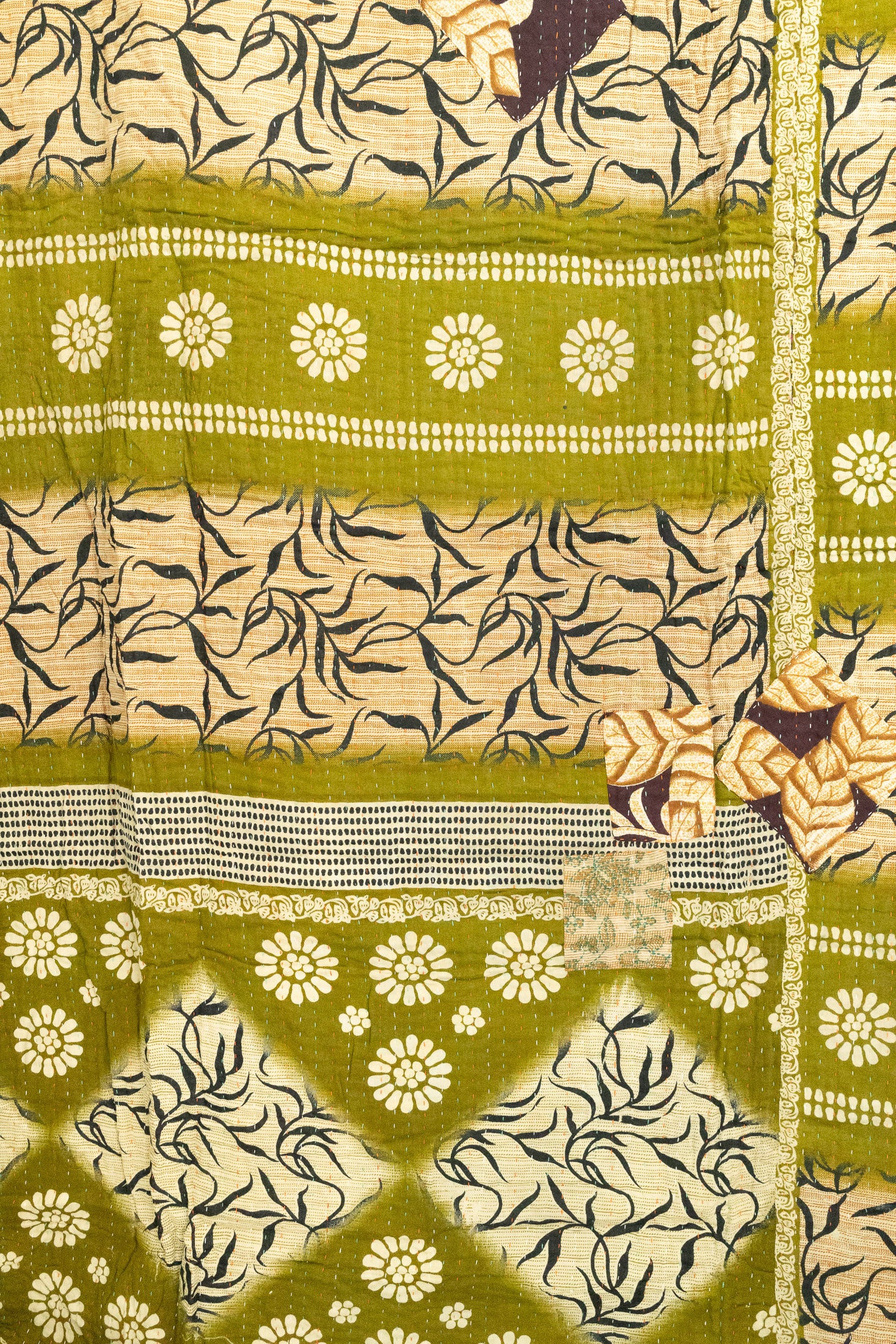 Courage Large Kantha Throw Blanket
