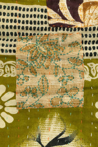 Courage Large Kantha Throw Blanket