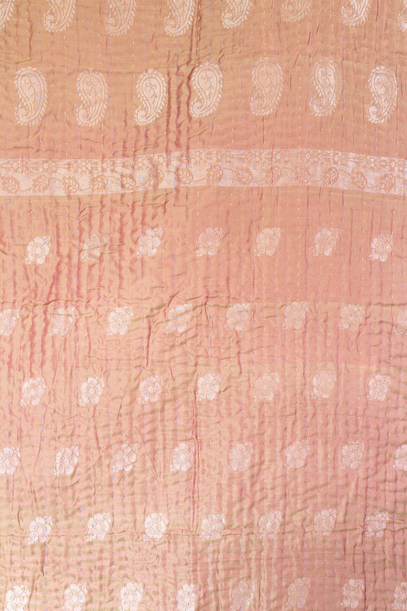 Courageous Silk Blend Kantha Throw