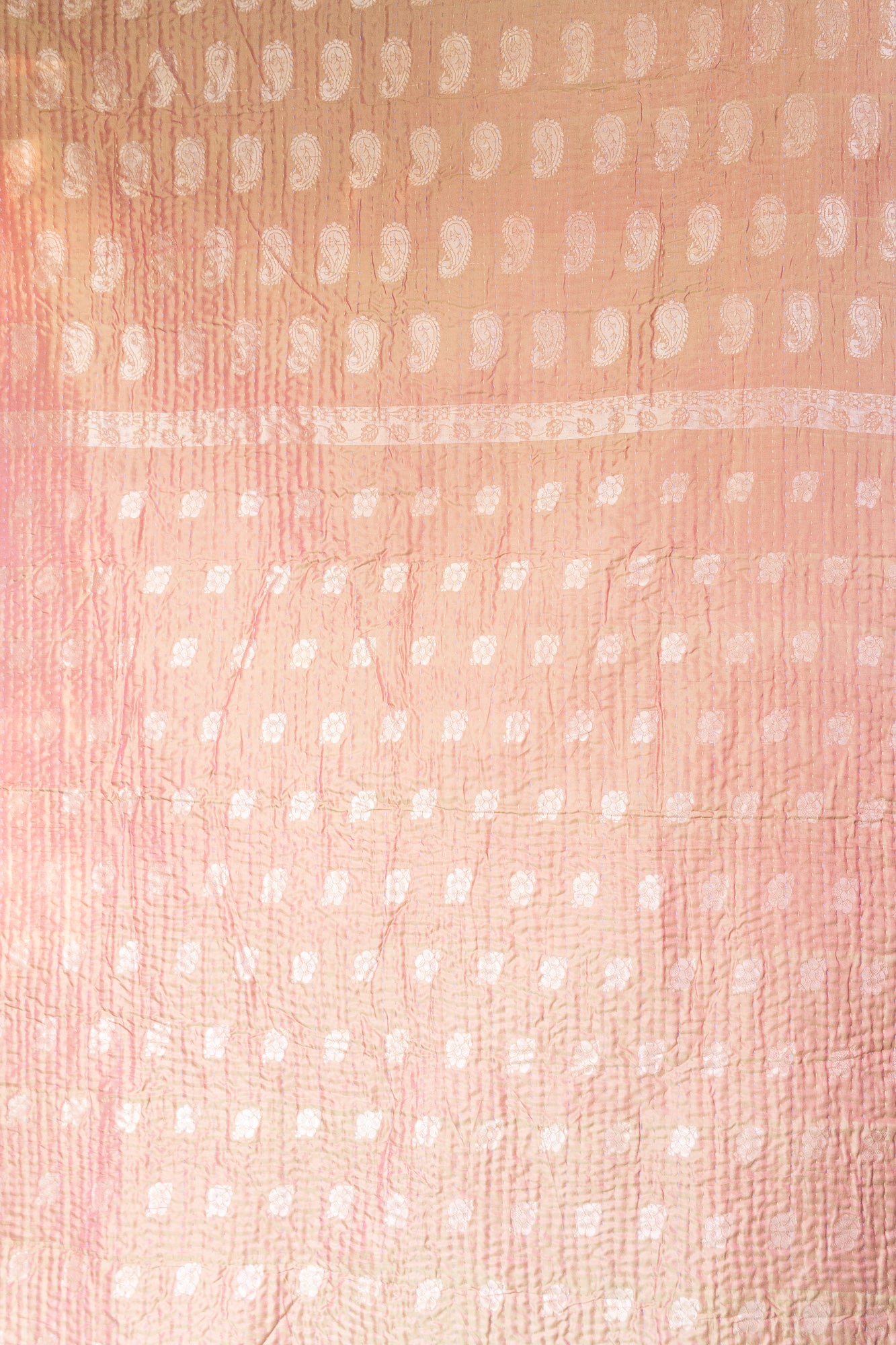 Courageous Silk Blend Kantha Throw