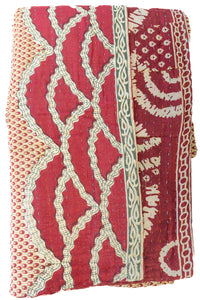 Kantha Throw Bed Quilt