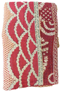 Kantha Throw Bed Quilt