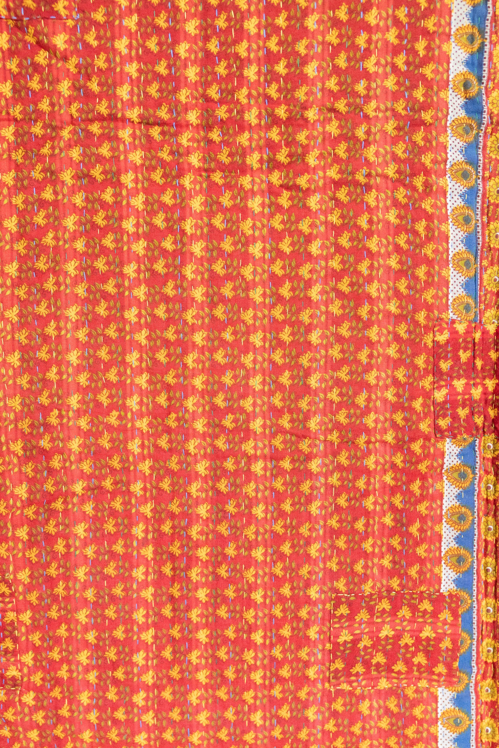 Daffodil Large Kantha Throw