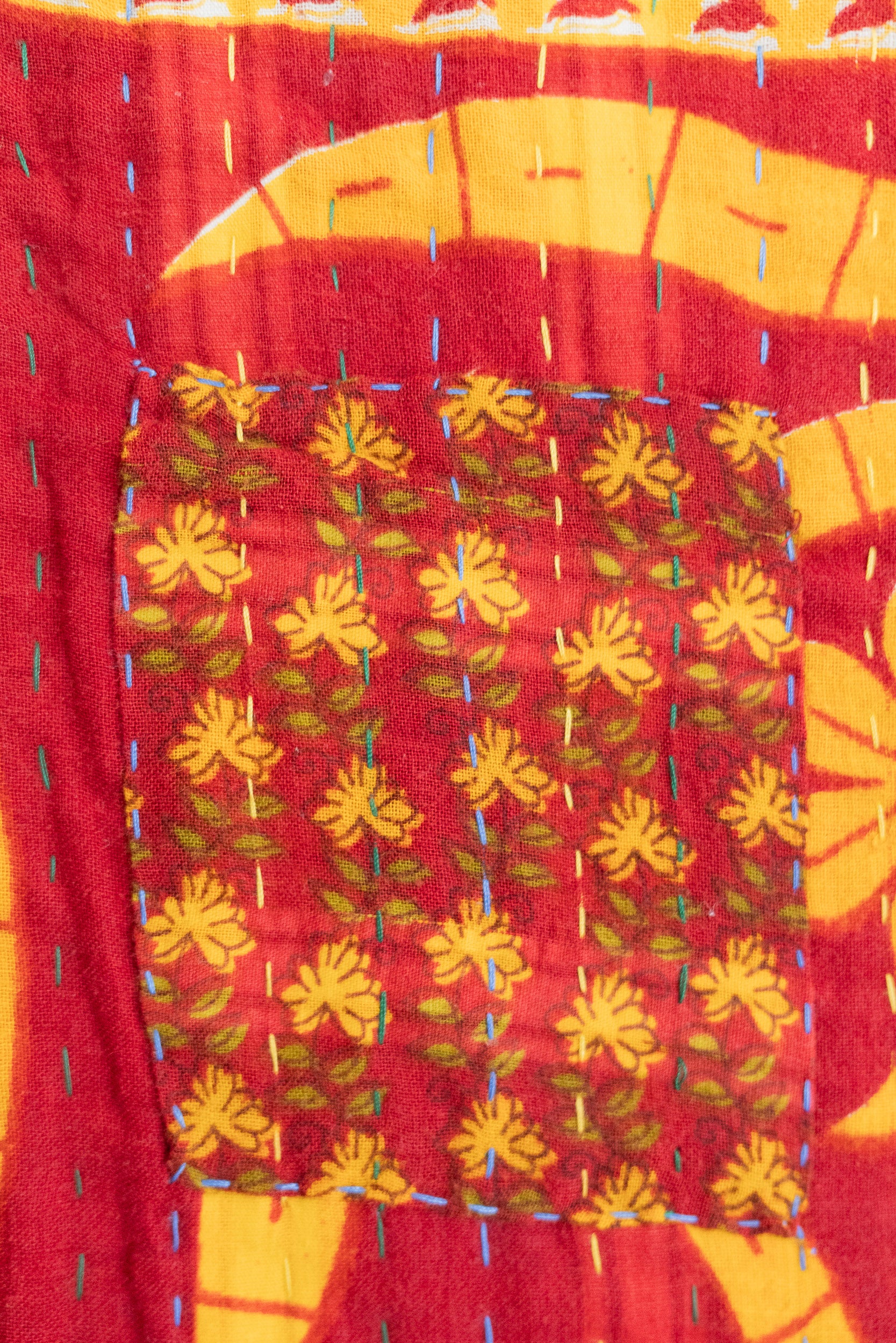 Daffodil Large Kantha Throw