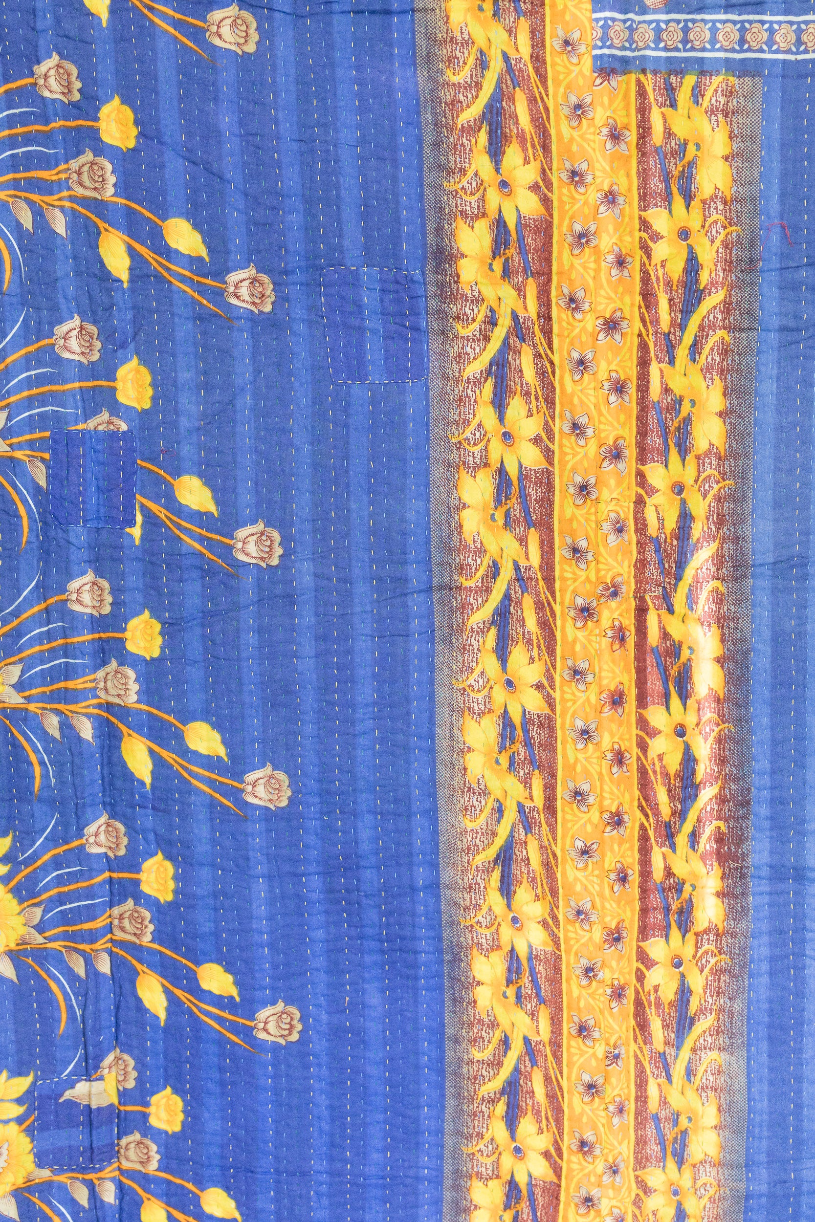 Daffodil Large Kantha Throw