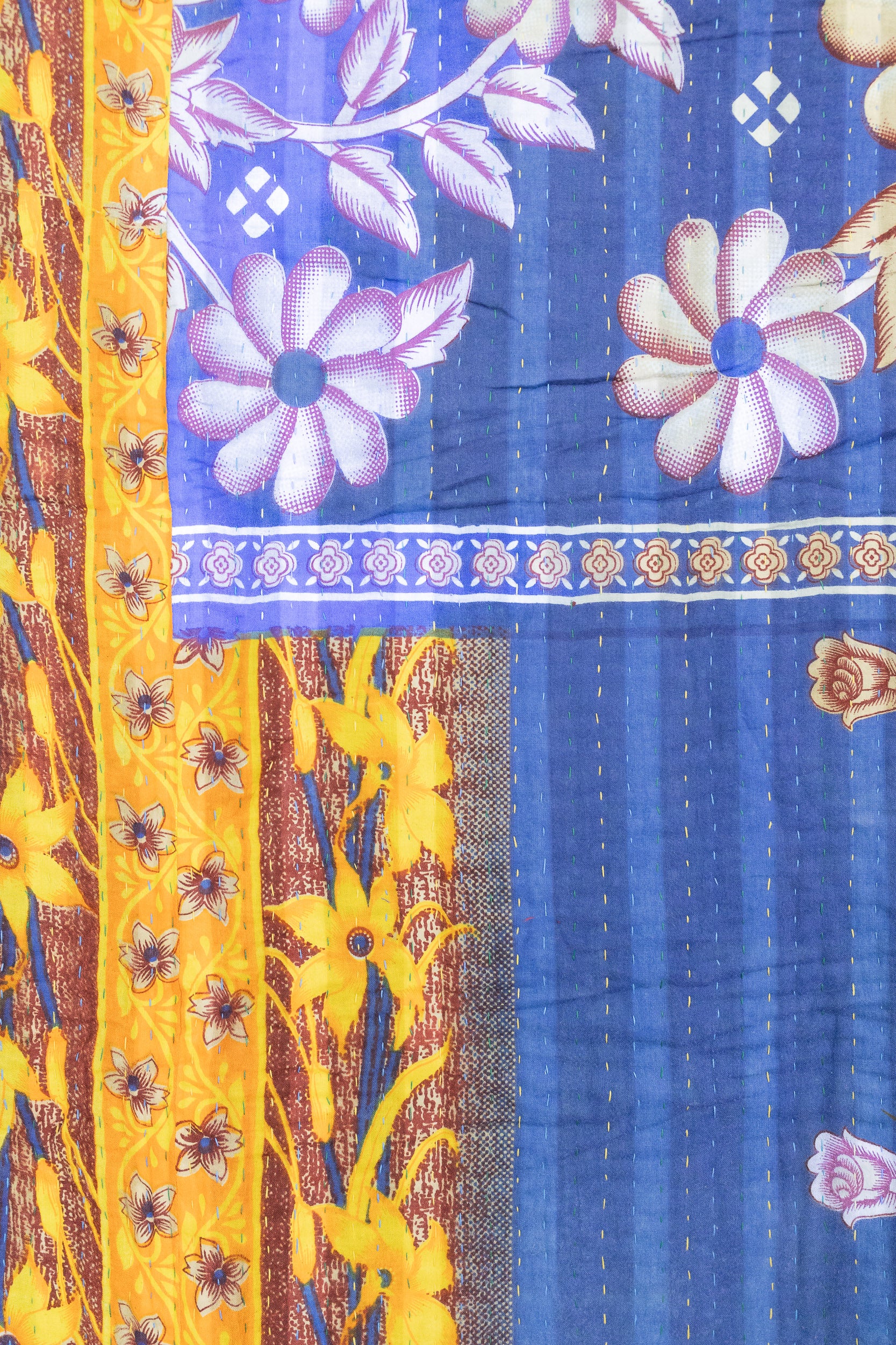 Daffodil Large Kantha Throw