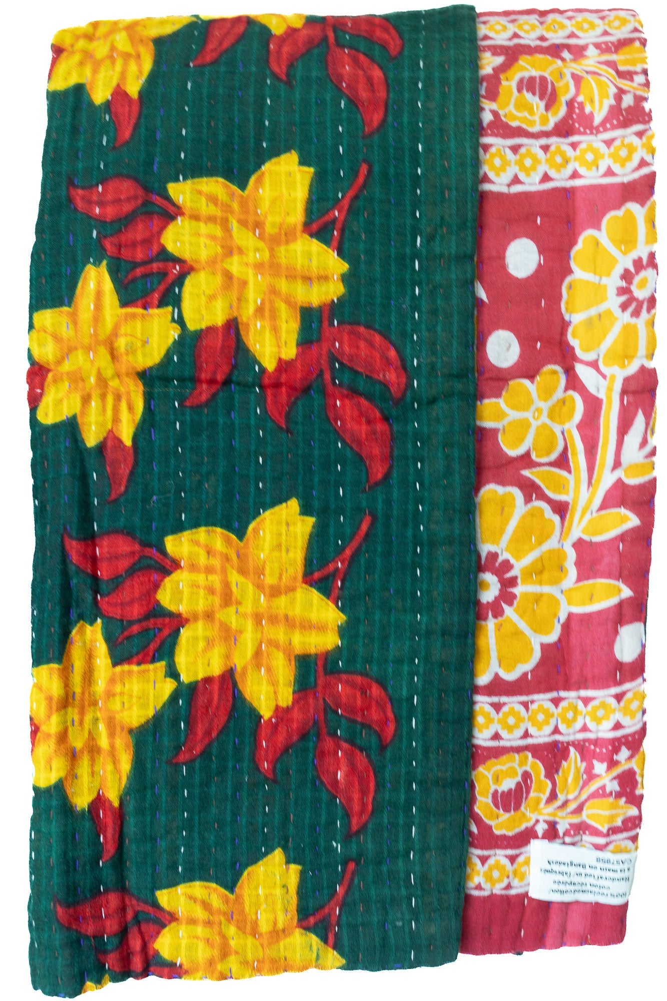 Kantha Throw Bed Quilt