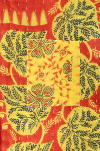 Daisy Large Kantha Throw Blanket