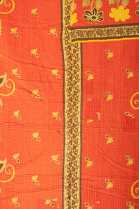 Daisy Large Kantha Throw Blanket