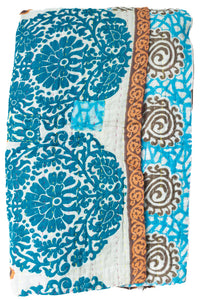 Daring Kantha Throw Blanket