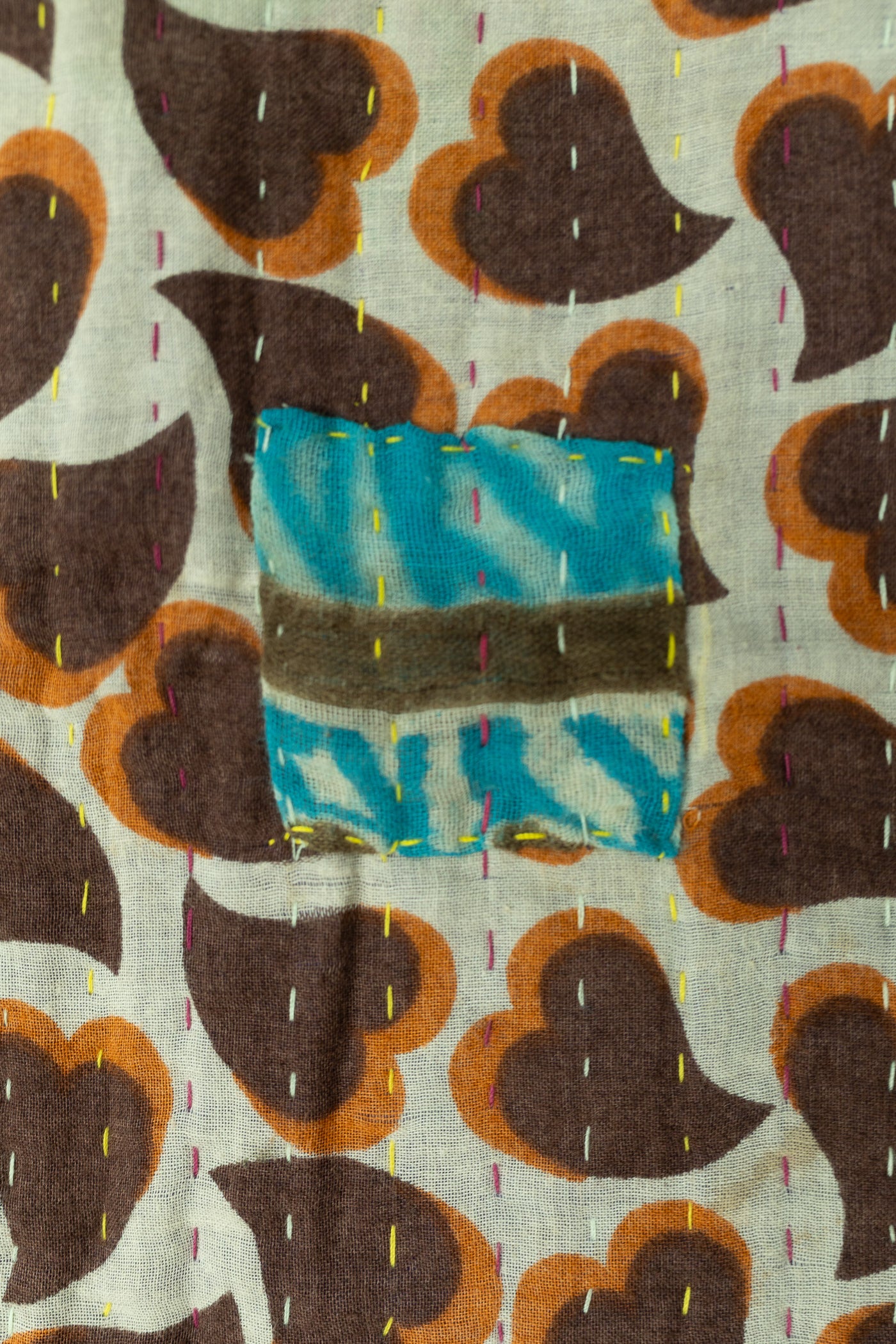 Daring Kantha Throw Blanket