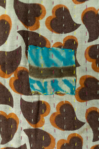 Daring Kantha Throw Blanket