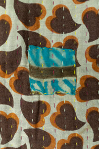 Daring Kantha Throw Blanket