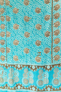 Daring Kantha Throw Blanket