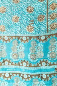 Daring Kantha Throw Blanket