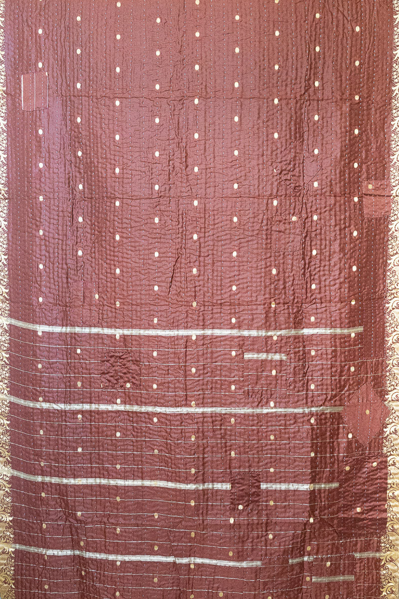 Darling Silk Blend Kantha Throw