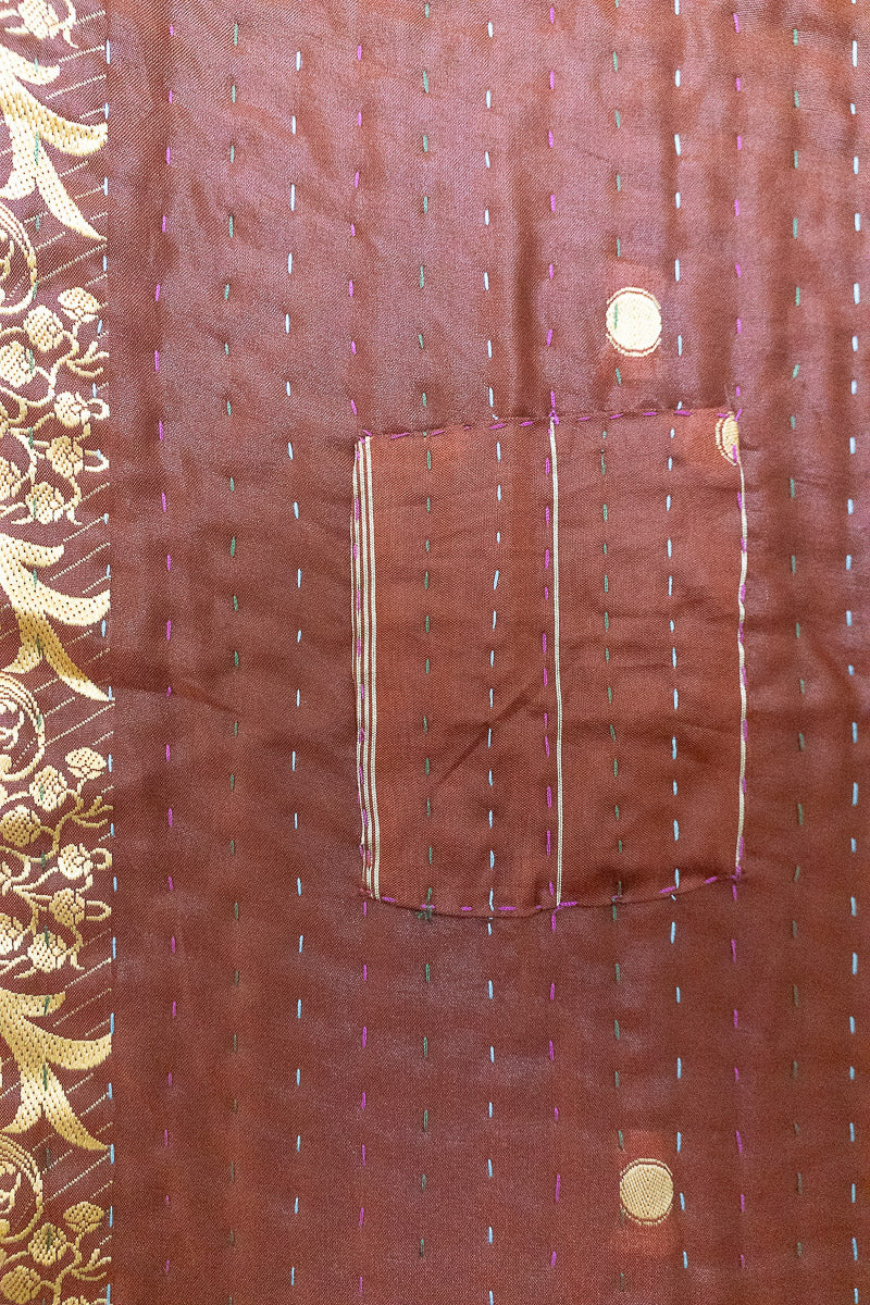 Darling Silk Blend Kantha Throw