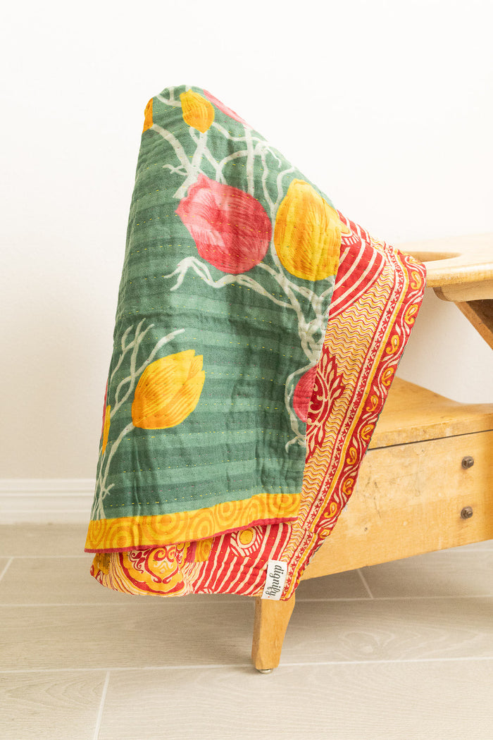 dignify Kantha Baby Blanket Quilt