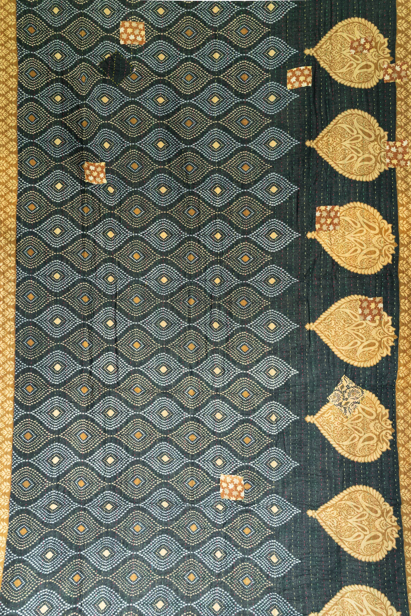 Dawn Kantha Throw Blanket