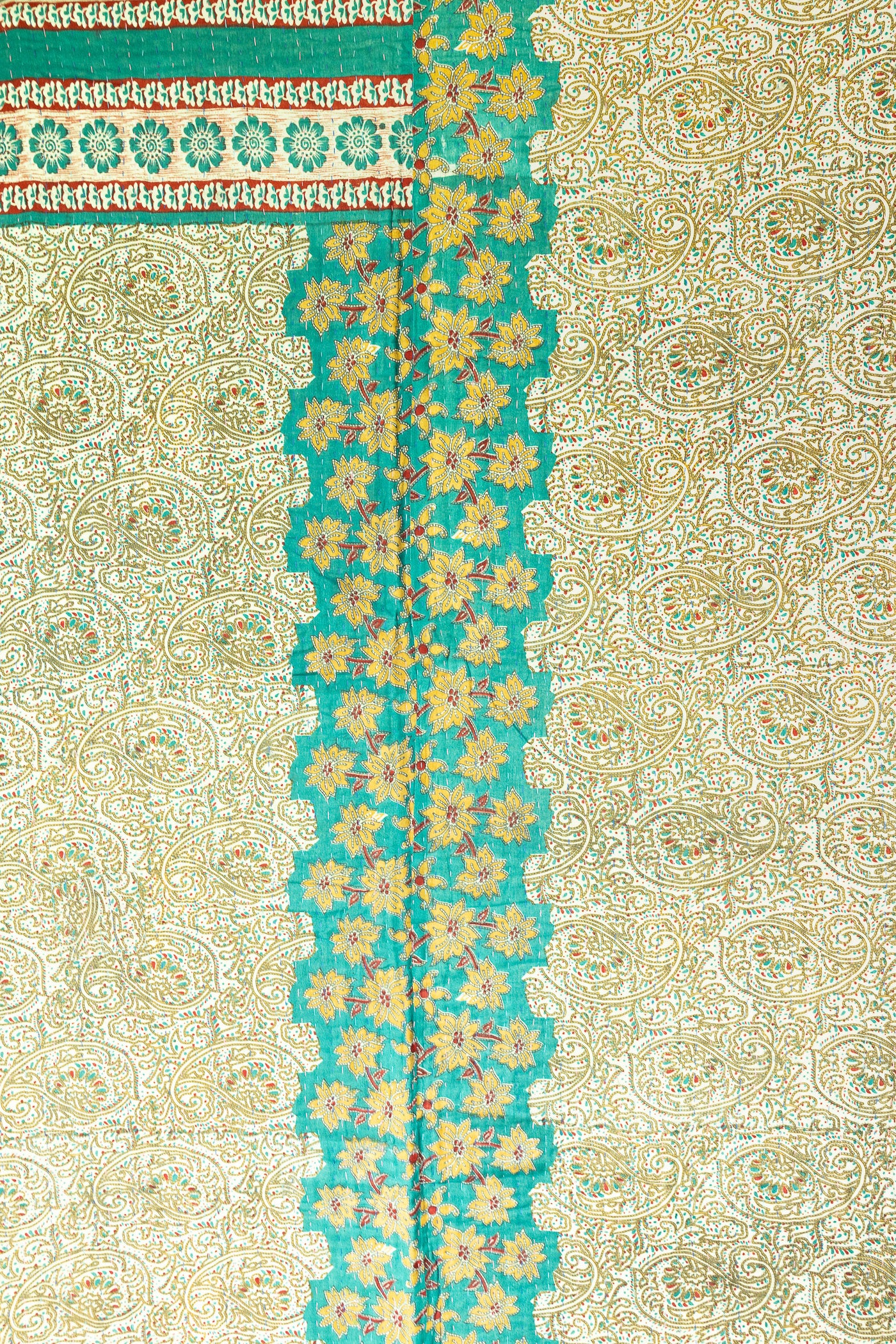 Daydream Large Kantha Throw Blanket