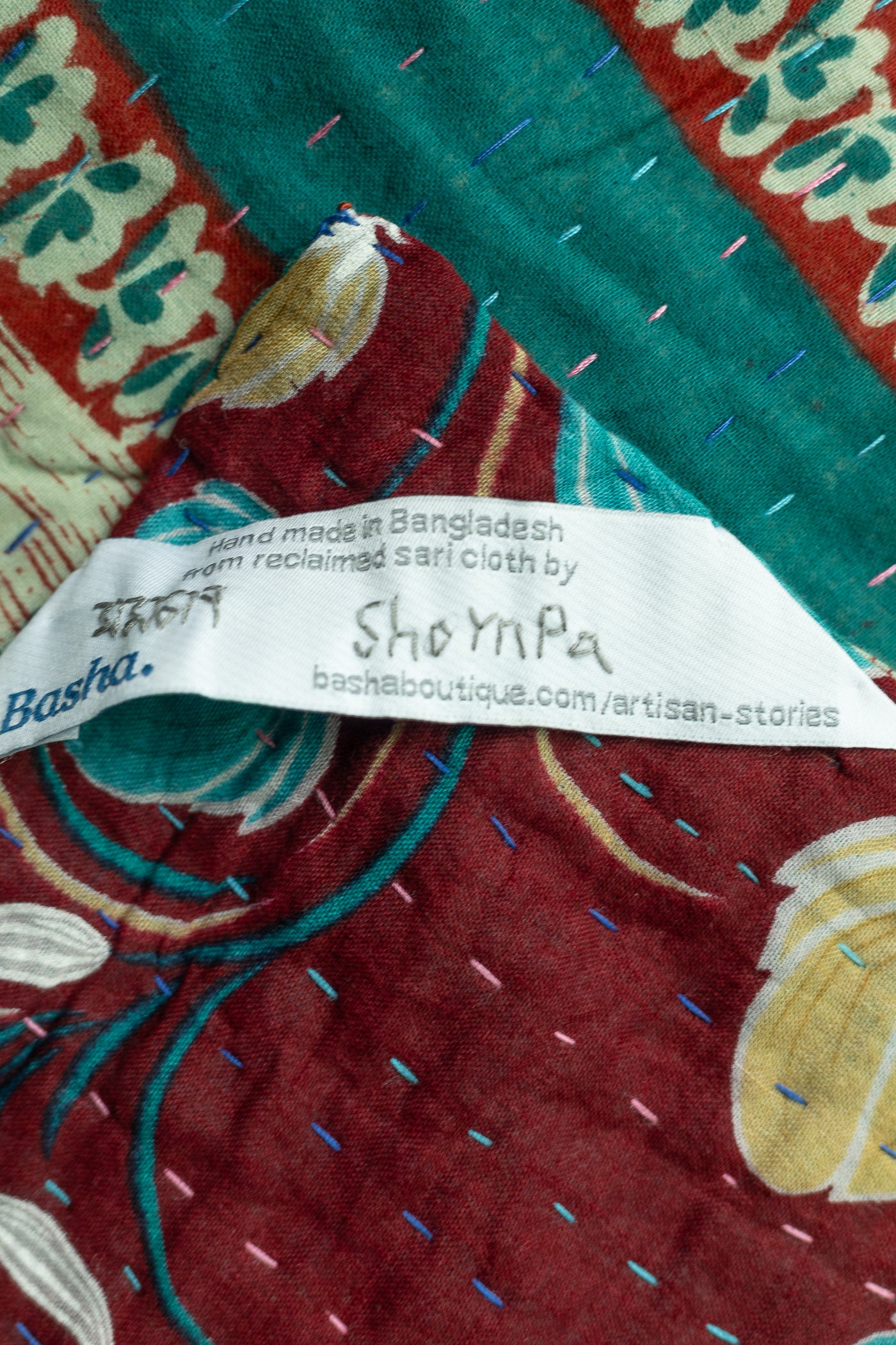 Daydream Large Kantha Throw Blanket