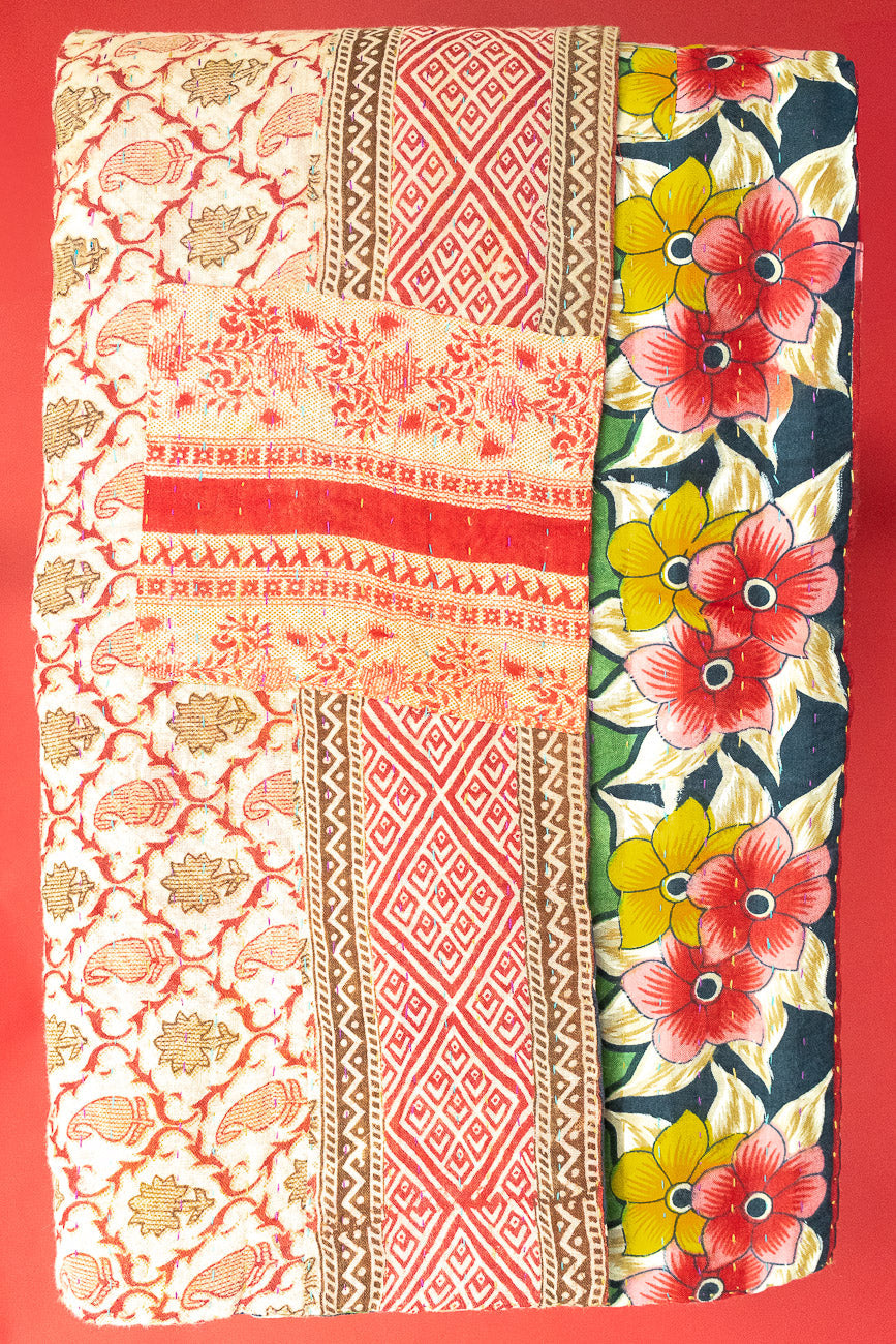 Kantha Holiday Throw