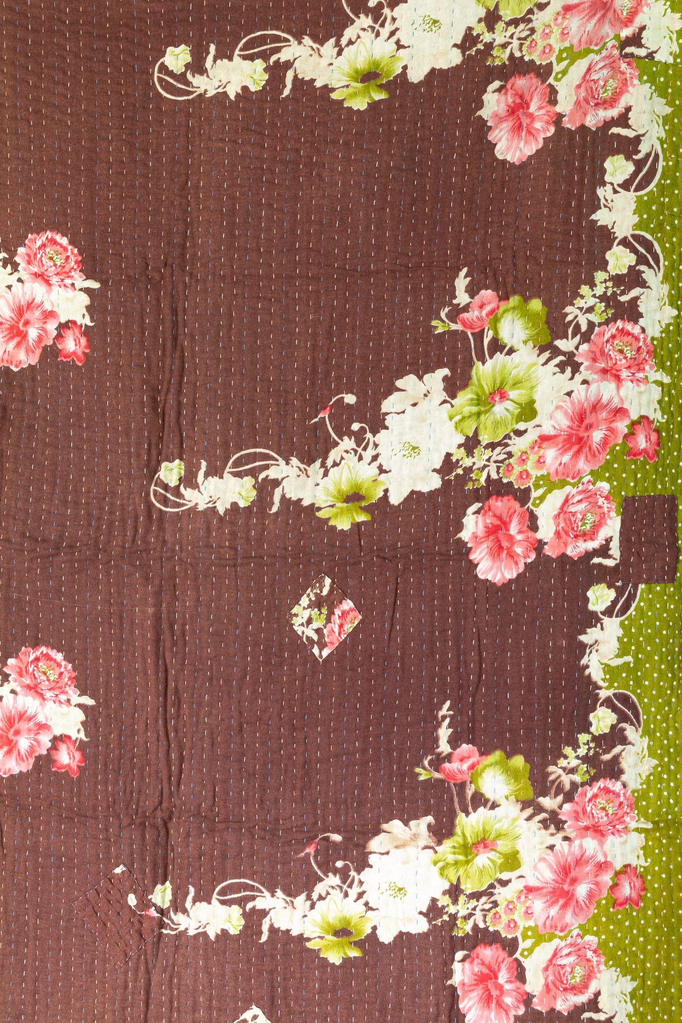 Dazzling Kantha Throw Blanket