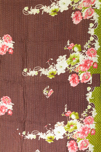 Dazzling Kantha Throw Blanket