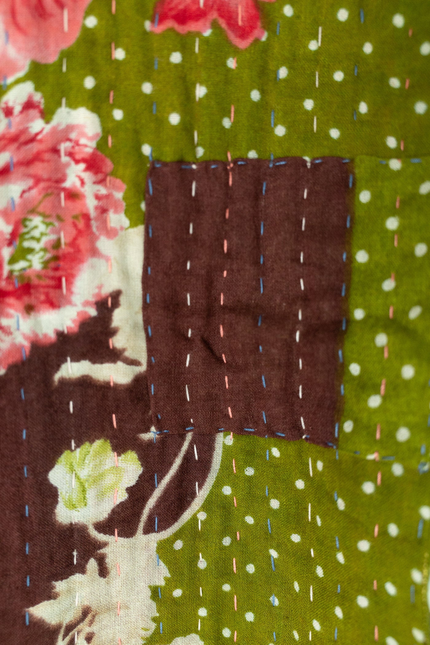 Dazzling Kantha Throw Blanket