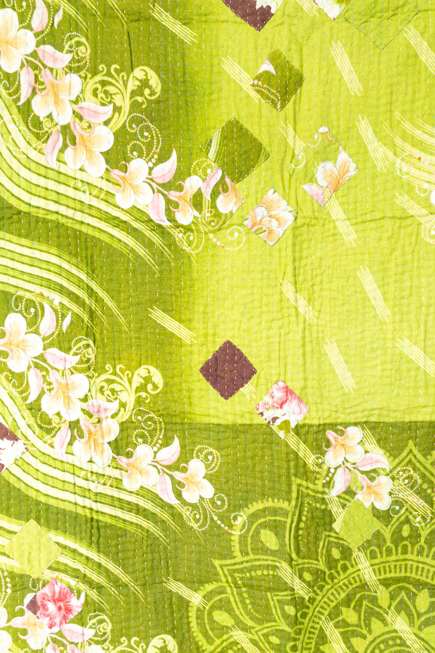 Dazzling Kantha Throw Blanket