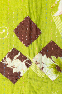 Dazzling Kantha Throw Blanket