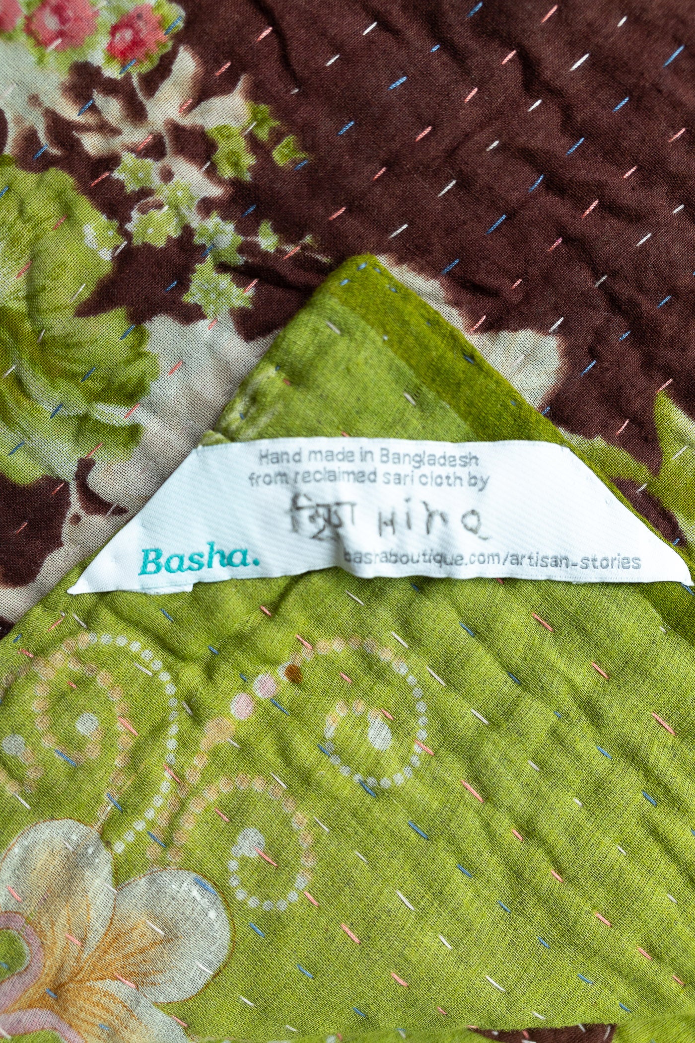 Dazzling Kantha Throw Blanket
