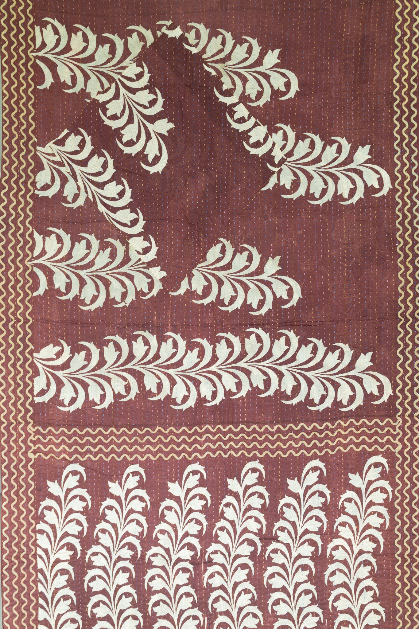 Dazzling Kantha Throw Blanket