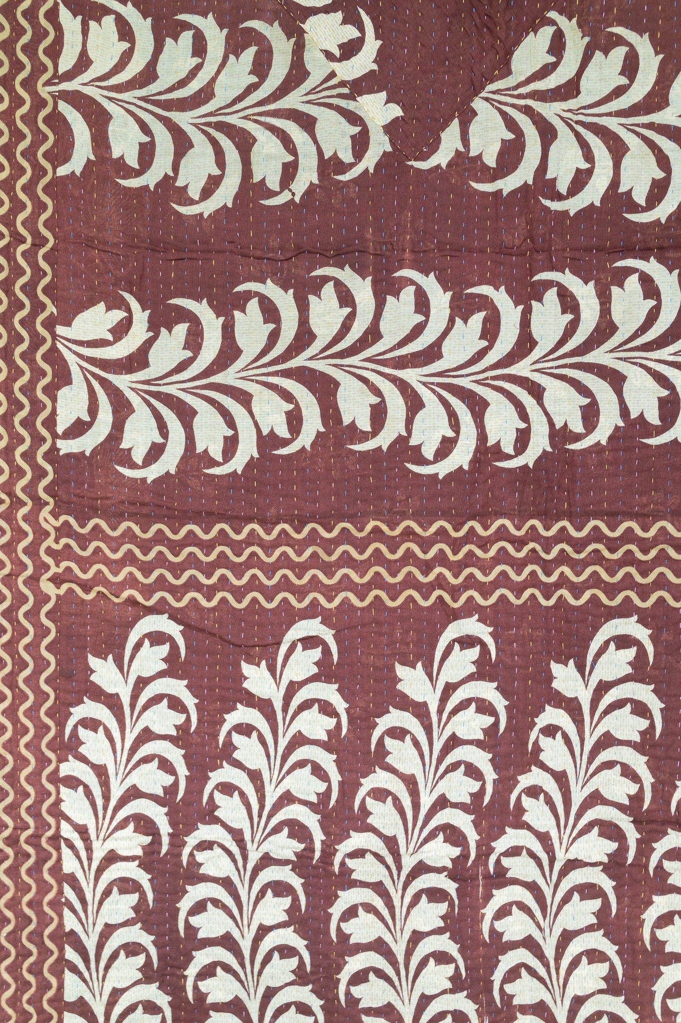 Dazzling Kantha Throw Blanket