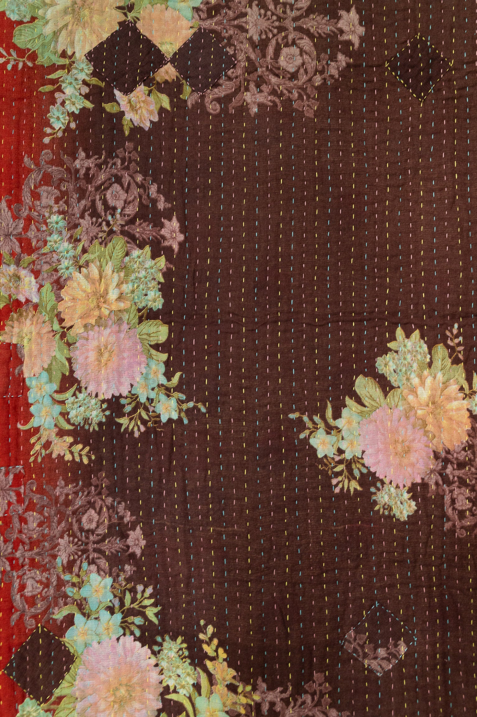 Dazzling Kantha Throw