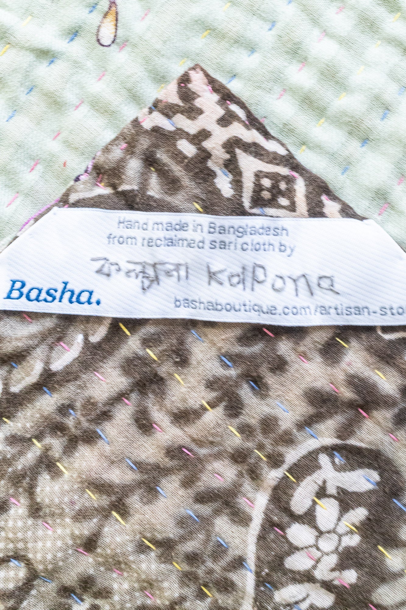 Dear No. 4 Kantha Baby Blanket