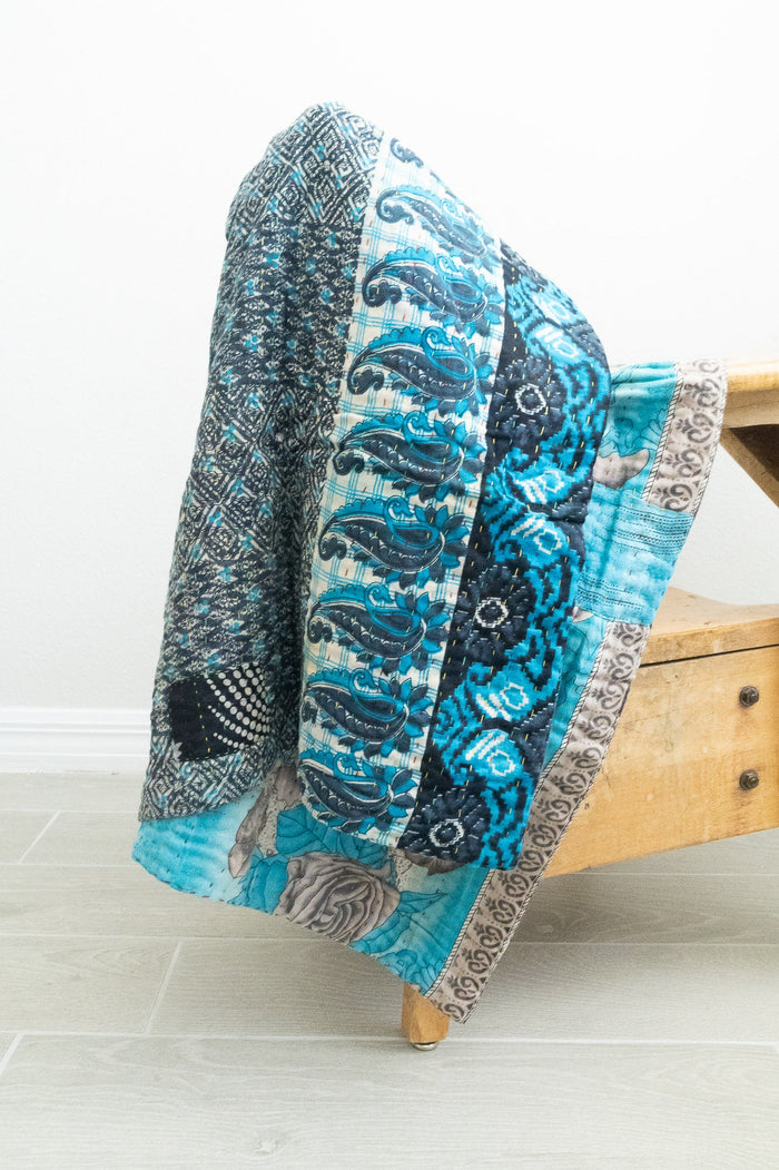 dignify Kantha Baby Blanket Quilt