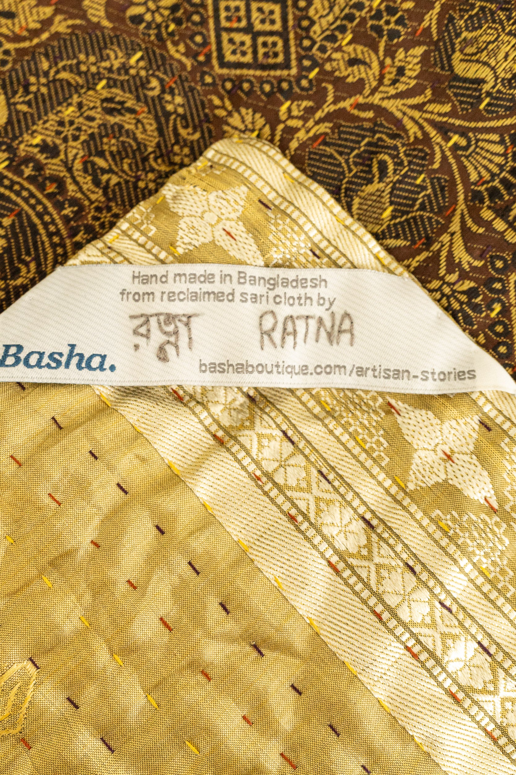 Dear No. 1 Silk Blend Kantha Throw