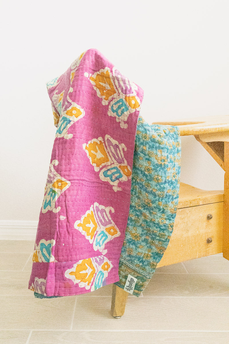 Dear No. 2 Kantha Baby Blanket