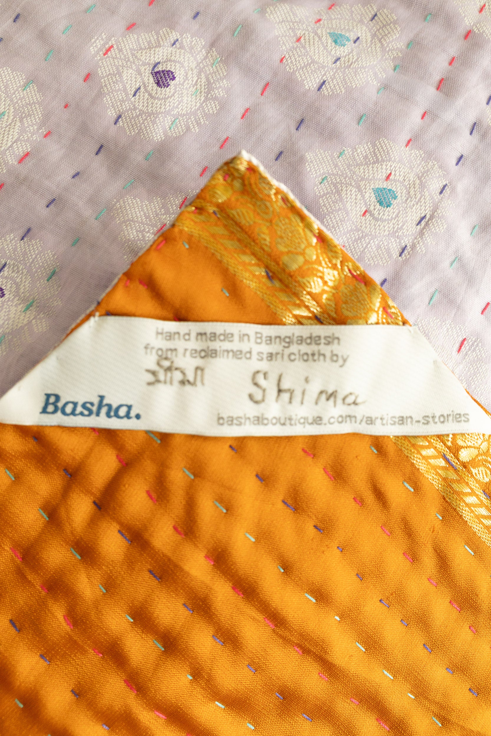 Dear No. 4 Silk Blend Kantha Throw