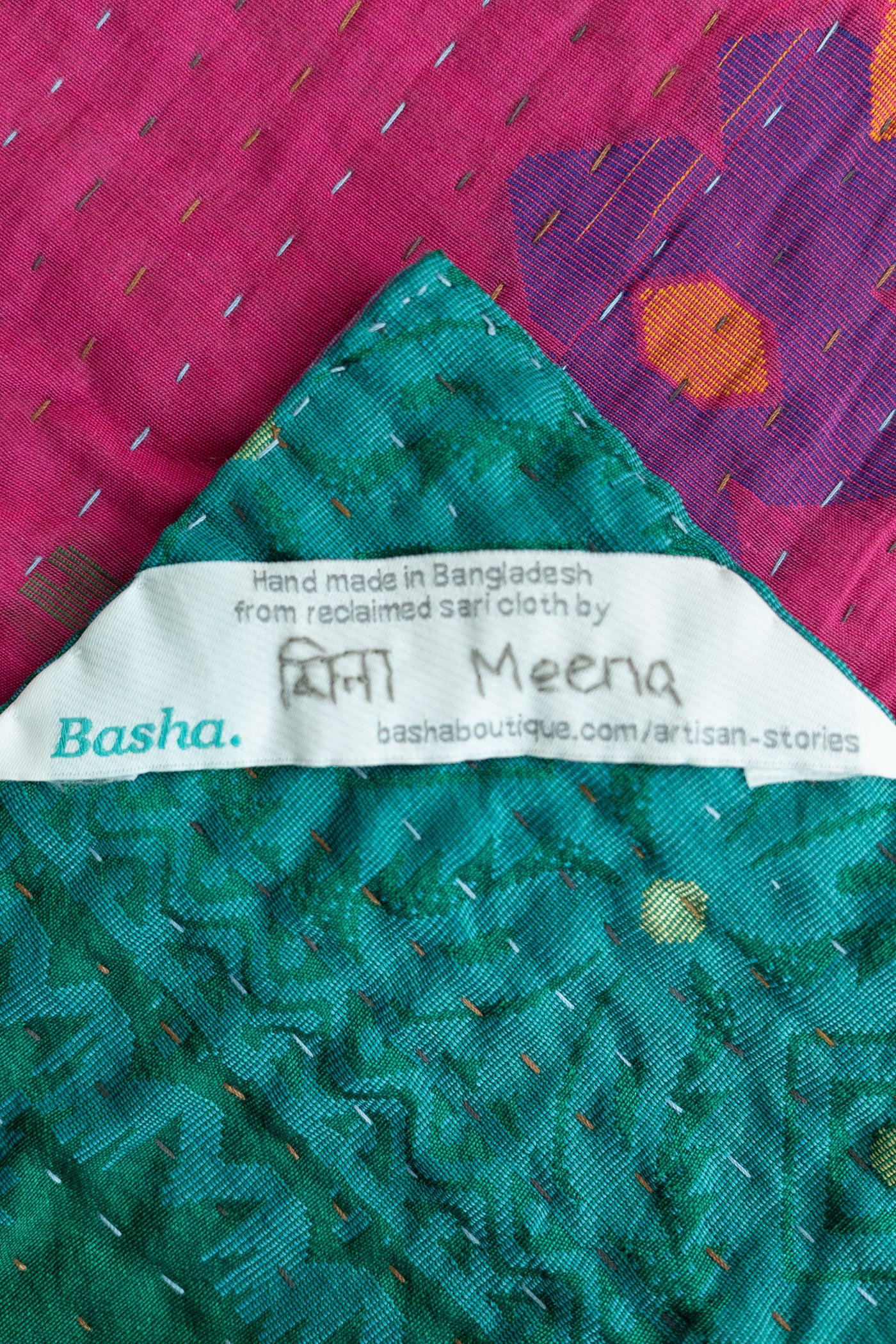 Dear No. 5 Silk Blend Kantha Throw Blanket